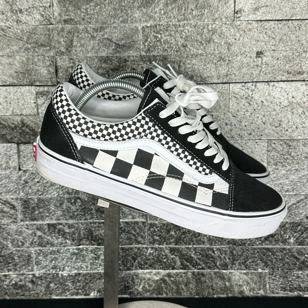 Vans Old Skool Blk/Wht Mix Check - M9.5W11